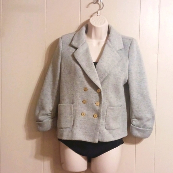 Anthropologie Cropped Wool Coat - Picture 1 of 10
